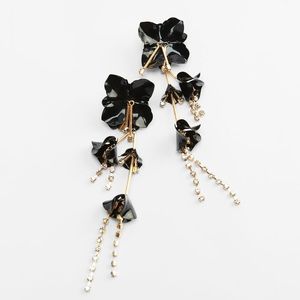 Zara jewel floral earrings